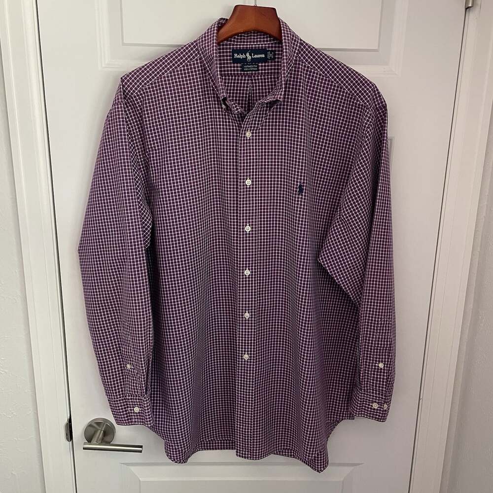 Vintage 90s Ralph Lauren Mens XL Yarmouth Hong Kong Long Sleeve Button Down EUC